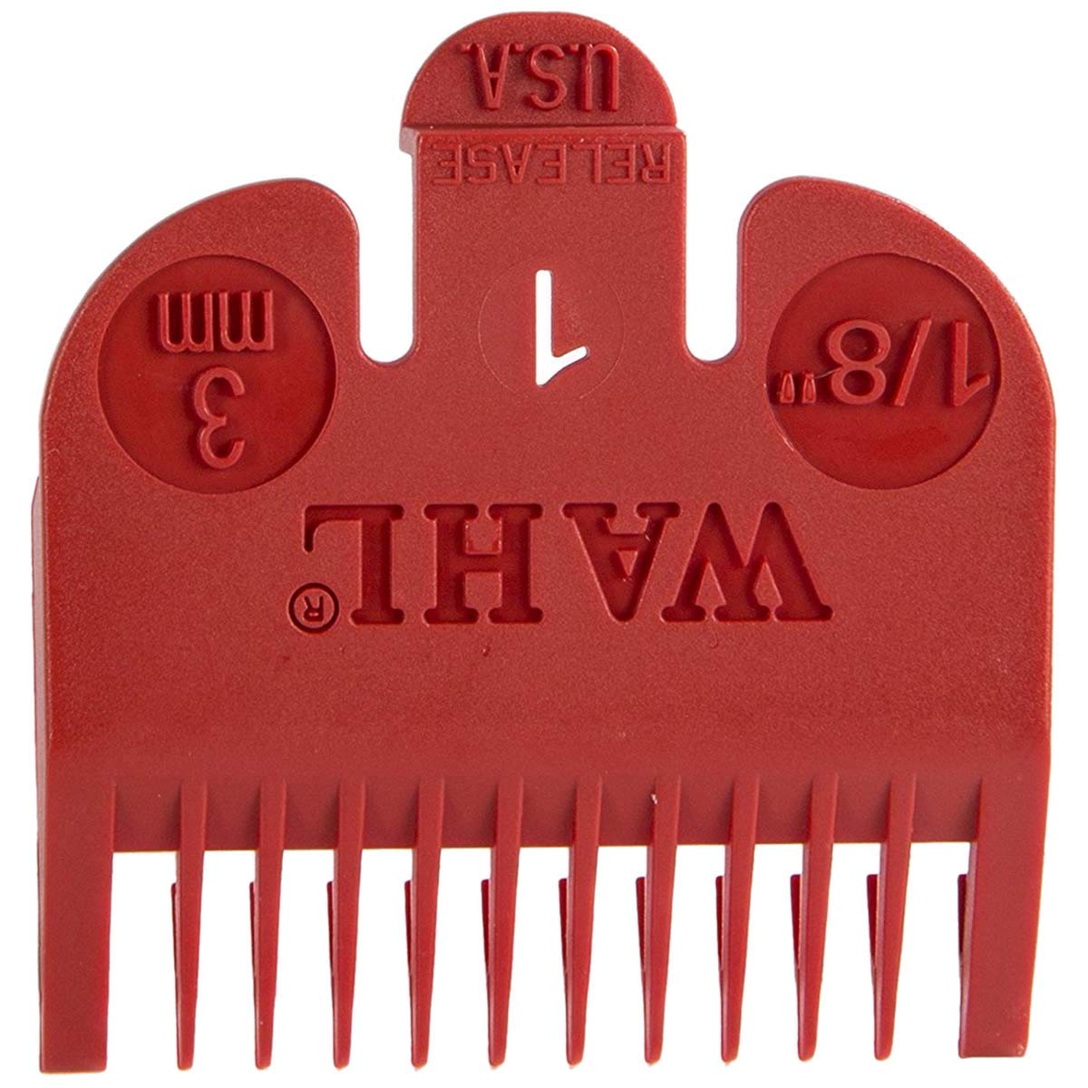 Wahl Professional Color Coded Comb Attachment #3144-603 – Red #1 – 1/8” (3mm) – Great for Professional Stylists and Barbers