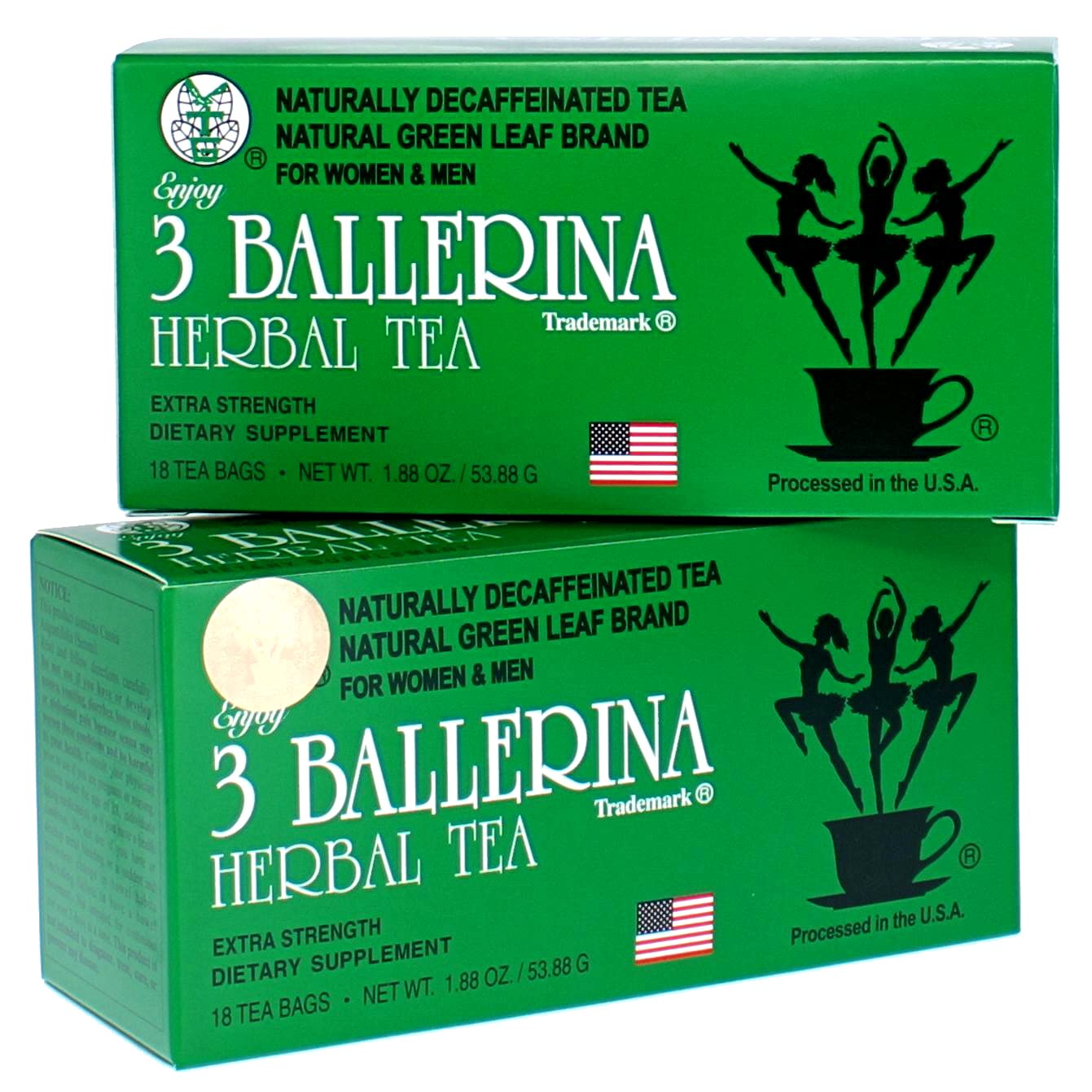 3 Ballerina Tea Drink Extra Strength, 18 Count