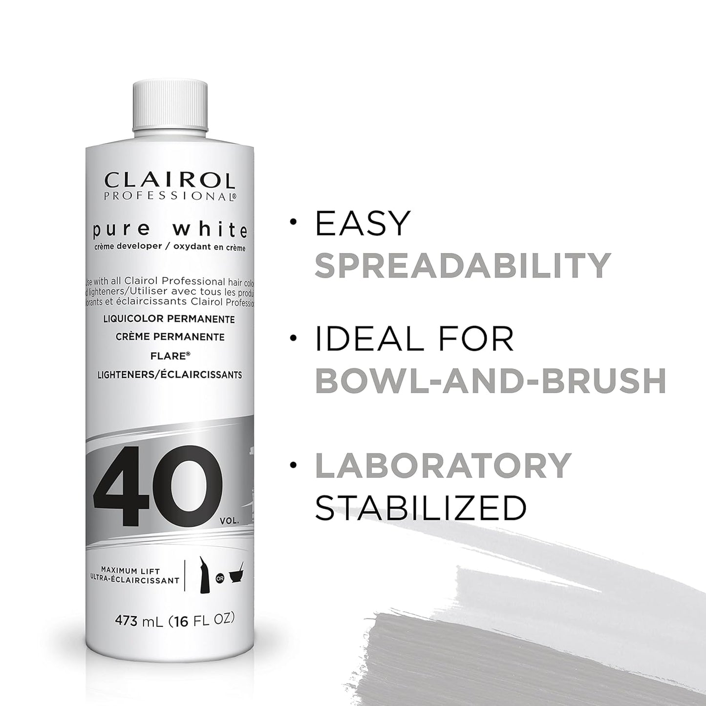 Clairol Professional Pure White 40 Volume Hair Developer (16 fl oz)
