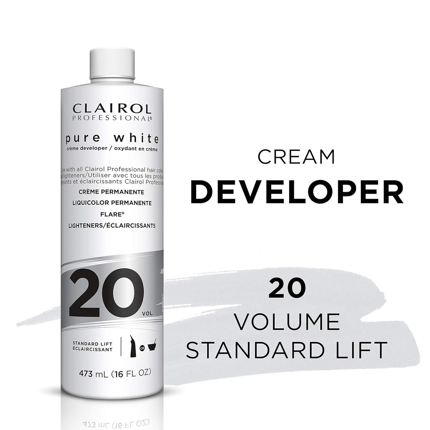 Clairol Professional Pure White 20 Volume Hair Developer – 16 fl oz