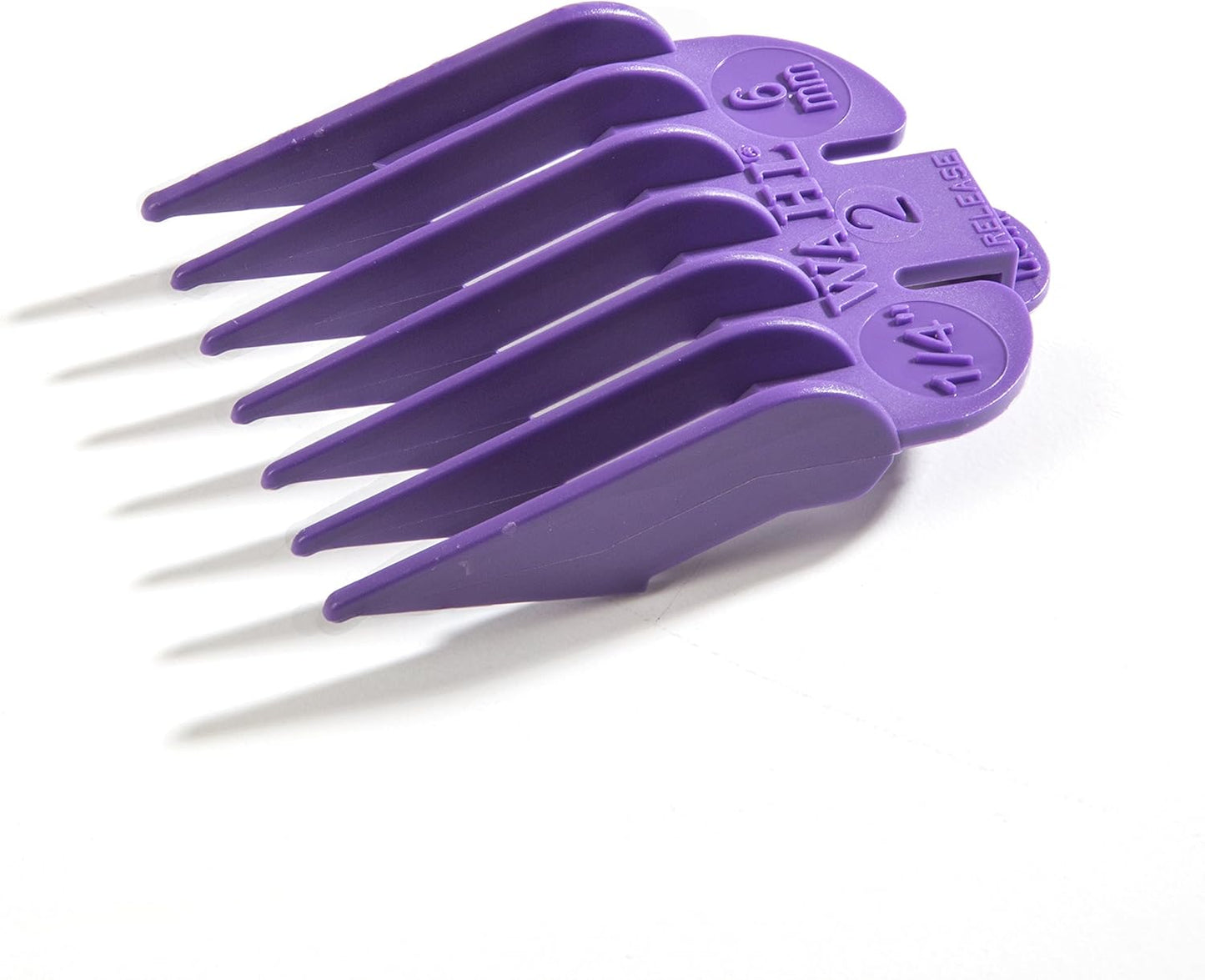 Wahl Professional #2 Color Coded Guide Comb Attachment 1/4" (6.0mm) – 3124-703 - Great for Professional Stylists and Barbers - Purple