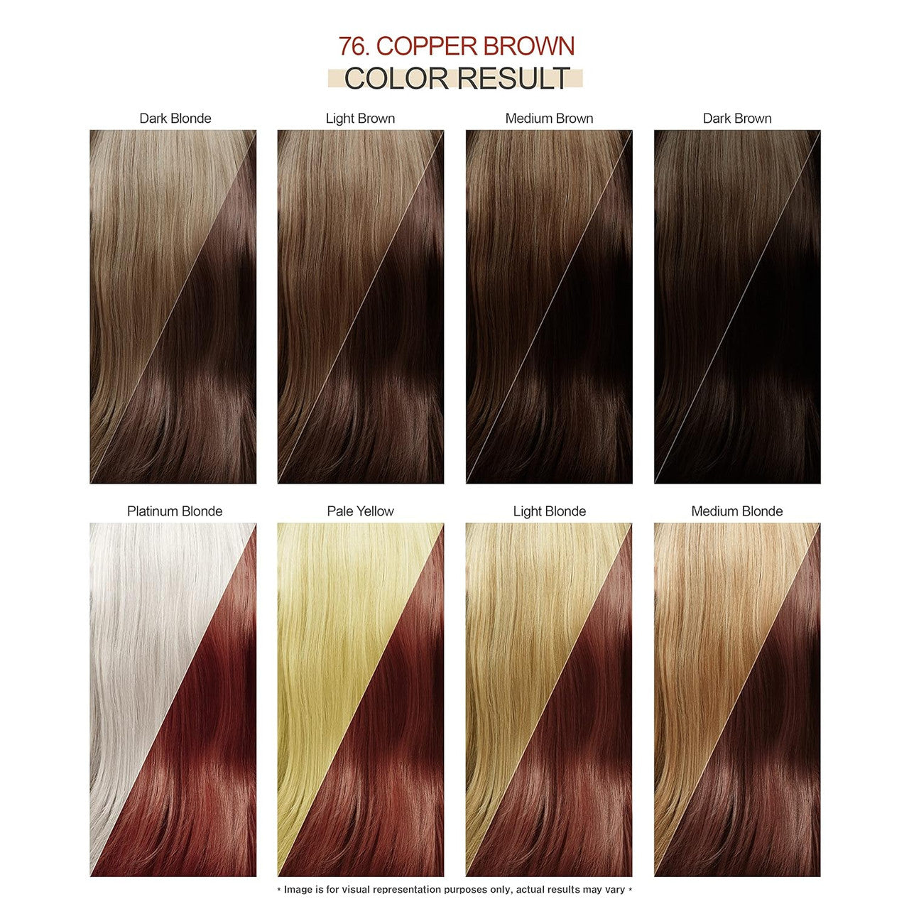 Adore Semi Permanent Hair Color - Vegan and Cruelty-Free Brown Hair Dye - 4 Fl Oz - 076 Copper Brown