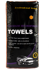 The Towel Guys 16 x 16" Orange Professional Grade Microfiber Towel (36 pack)