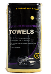 The Towel Guys 16 x 16" Yellow Professional Grade Microfiber Towel (36 pack)