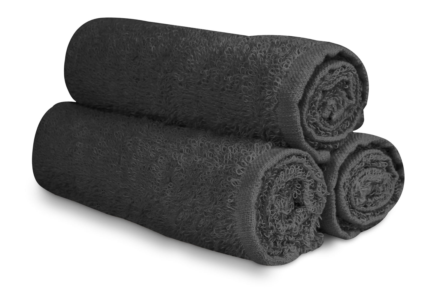 16 x 27" Charcoal Grey 100% Cotton Premium Salon Towel