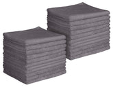 The Towel Guys 16 x 16" Grey Professional Grade Microfiber Towel (Pack of 24)