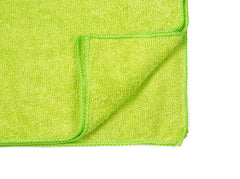 The Towel Guys 16 x 16" Lime Green Economy Microfiber Towel (36 Pack)
