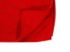 The Towel Guys 16 x 16" Red Economy Microfiber Towel (36 Pack)