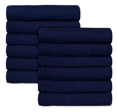 15 x 25" Navy Blue 100% Cotton Economy Towel