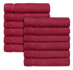 15 x 25" Burgundy 100% Cotton Economy Towel