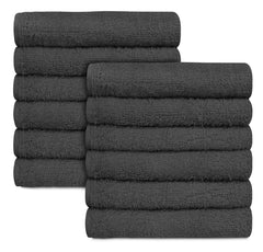 16 x 27" Charcoal Grey 100% Cotton Premium Salon Towel