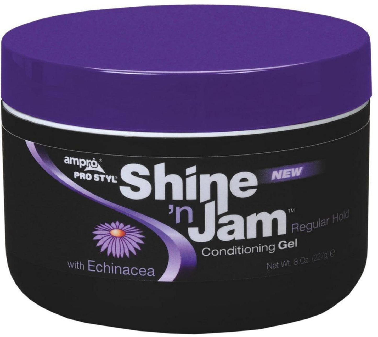 Ampro Shine 'n Jam Conditioning Gel, Regular Hold, 8 oz (Pack of 12)