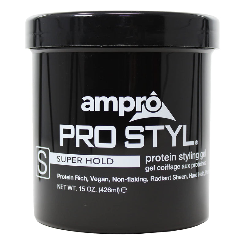 Ampro Pro Styl Protein Super Hold Styling Gel, 15 Ounce