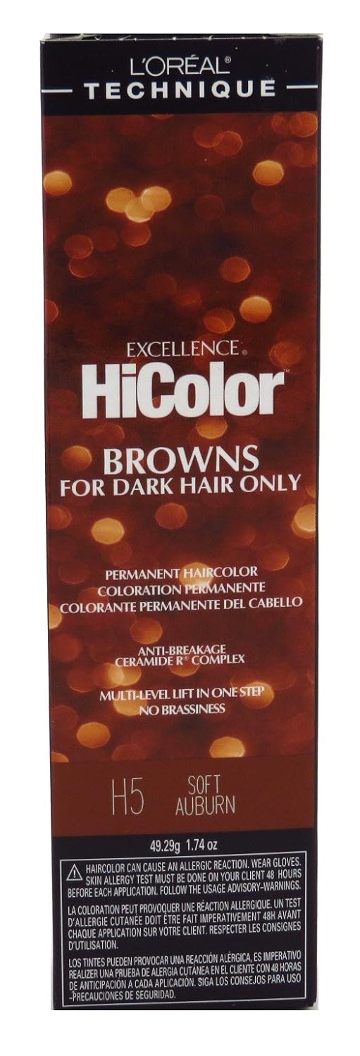 Loreal Excellence Hicolor H05 Tube Soft Auburn 1.74 Ounce (51ml)
