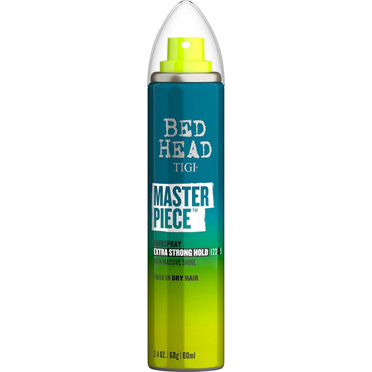 Bed Head by TIGI Frizz Control Travel Hairspray Extra Hold Masterpiece Hair Care Spray for Incredibly Shiny and Glossy Hair, 2.4 oz, Mini Hair Spray