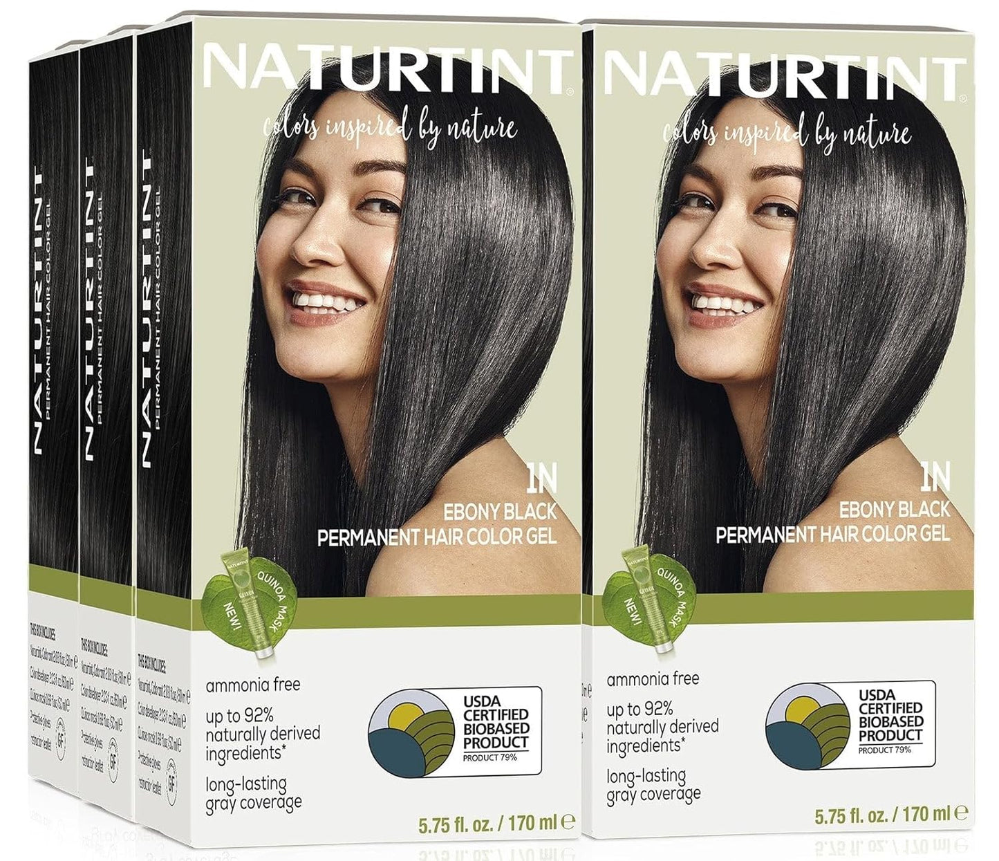Naturtint Permanent Hair Color 1N Ebony Black