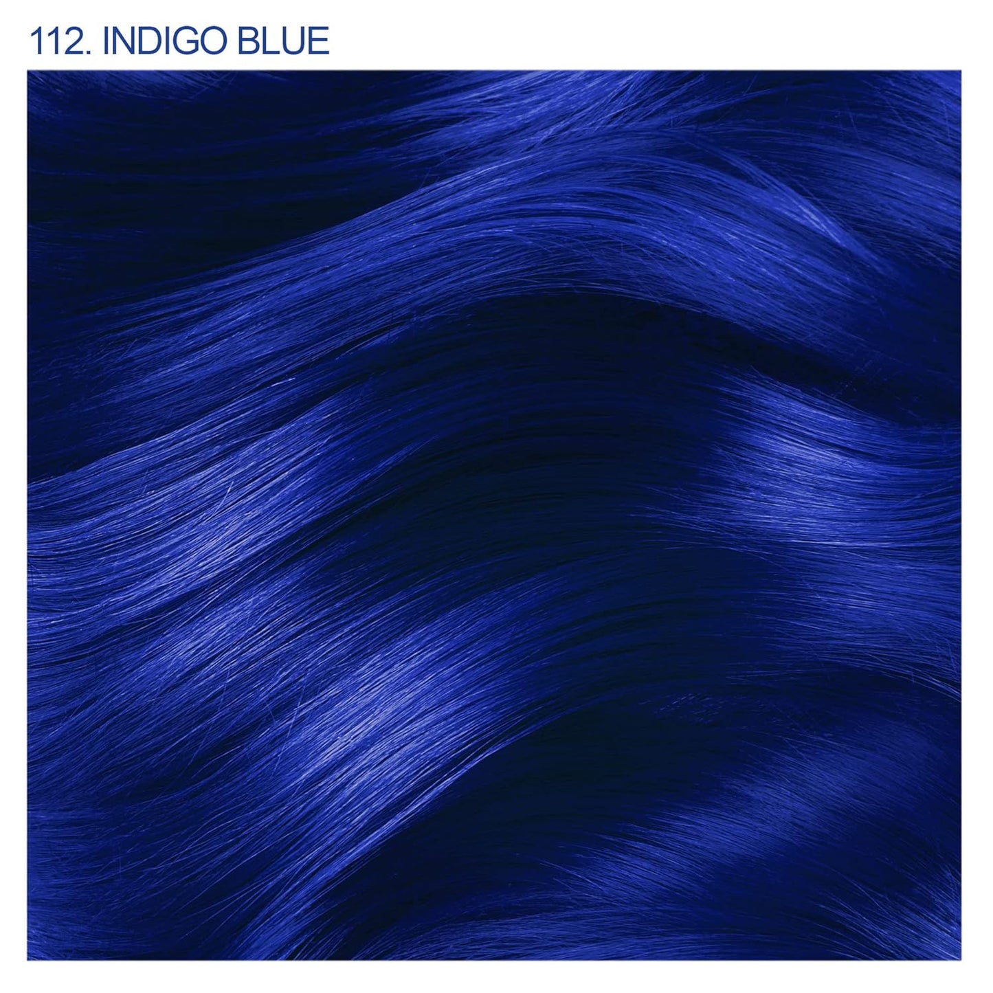 Adore Semi Permanent Hair Color - Vegan and Cruelty-Free Blue Hair Dye - 4 Fl Oz - 112 Indigo Blue