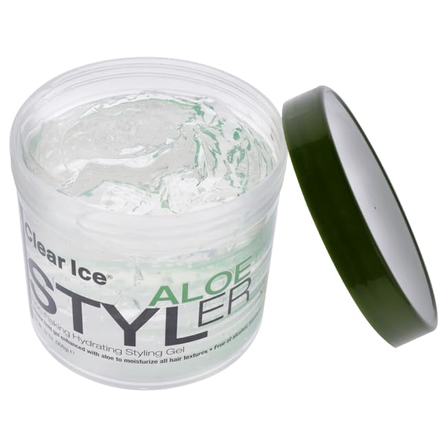 Ampro Pro Styl Protein Styling Gel - Protects and Hydrates Your Strands - Non-Flaking, Alcohol Free, Vegan Formula for All Hair Textures - Adds Firm Hold and Shine - Aloe Vera - 32 oz