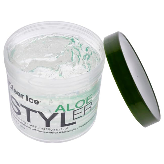 Ampro Pro Styl Protein Styling Gel - Protects and Hydrates Your Strands - Non-Flaking, Alcohol Free, Vegan Formula for All Hair Textures - Adds Firm Hold and Shine - Aloe Vera - 32 oz