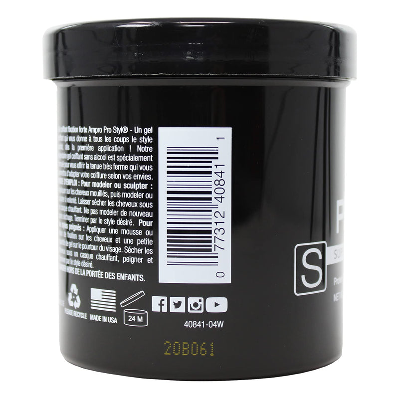 Ampro Pro Styl Protein Super Hold Styling Gel, 15 Ounce