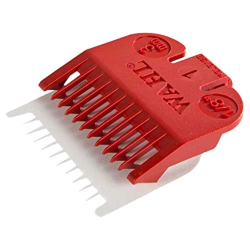 Wahl Professional Color Coded Comb Attachment #3144-603 – Red #1 – 1/8” (3mm) – Great for Professional Stylists and Barbers