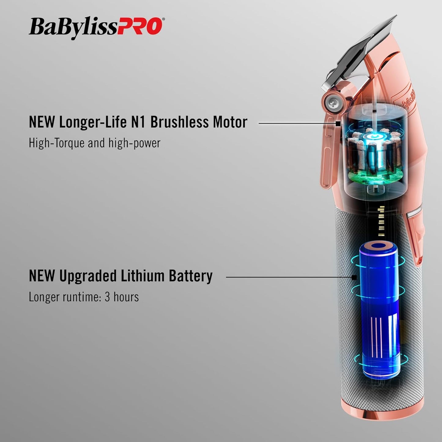 BaBylissPRO FX+ Professional Cord/Cordless Clippers