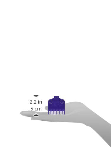 Andis 01420 Master Clipper Magnetic Comb Set - Crafted for Long-Lasting Performance - Dual Pack Sizes 0.5 & 1.5 and Fit with ML Models – Purple
