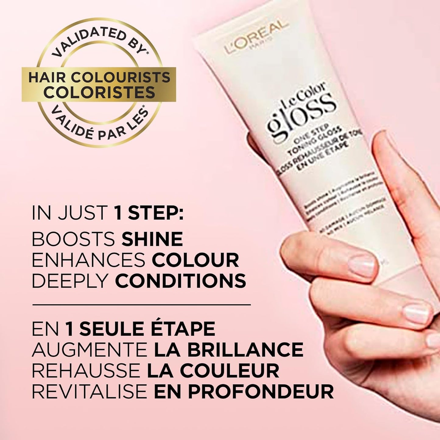 L'Oreal Paris Le Color One Step Toning Hair Gloss, Clear