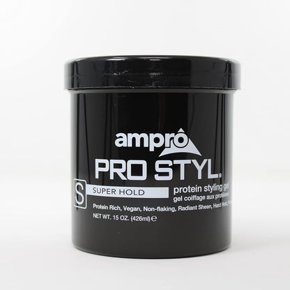 Ampro Pro Styl Protein Super Hold Styling Gel, 15 Ounce