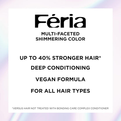 L'Oreal Paris Feria Multi-Faceted Shimmering Permanent Hair Color, C74 Copper Crave (Intense Copper)