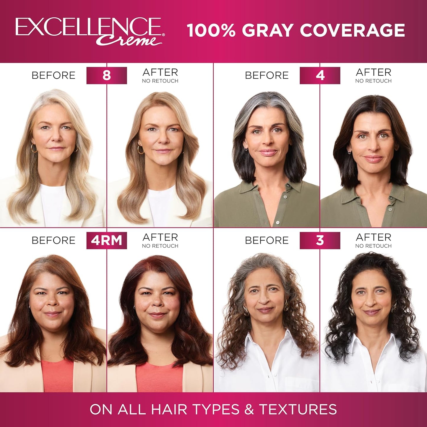 L'Oreal Paris Excellence Creme Permanent Triple Care Hair Color