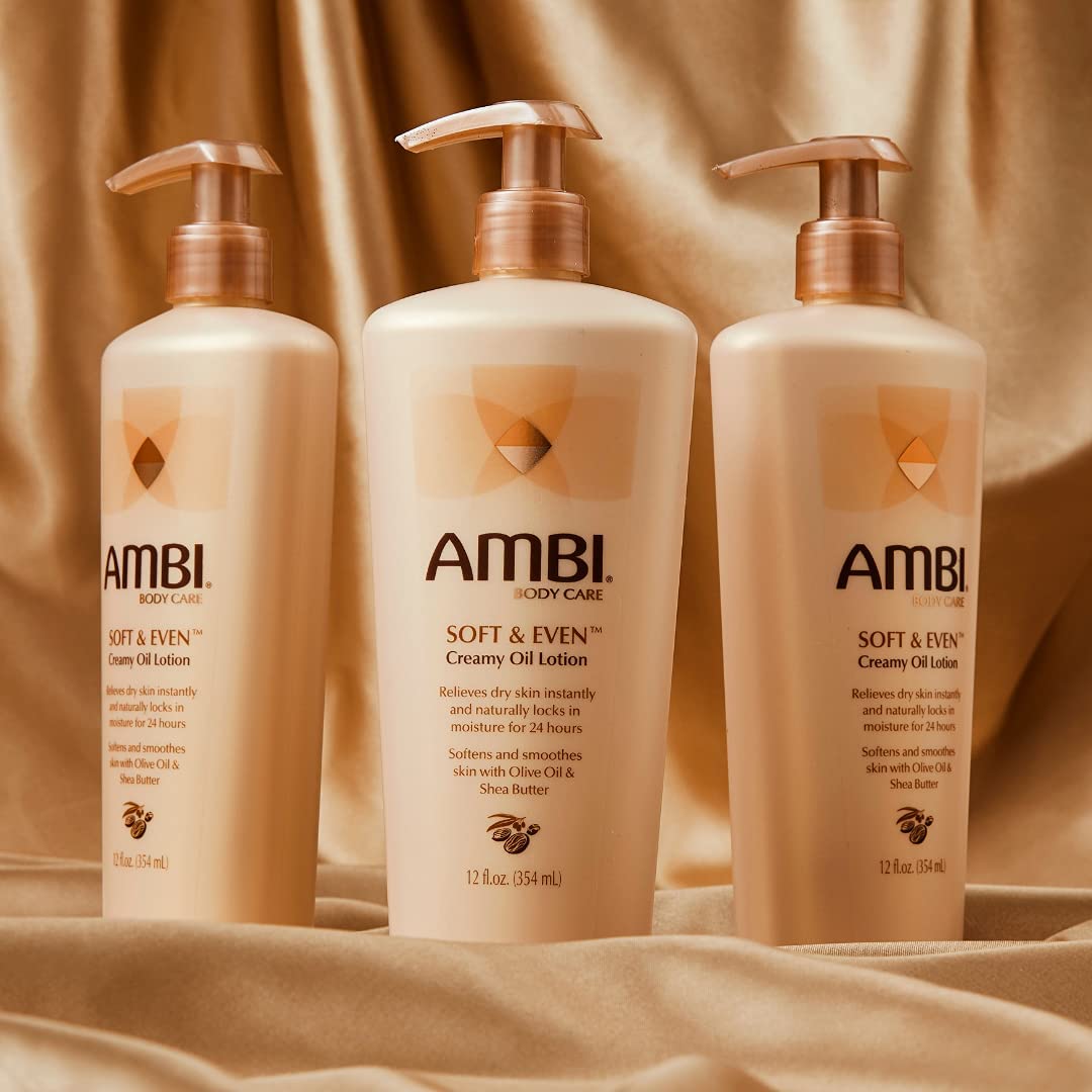 Ambi Skincare Soft & Even Creamy Oil Lotion, 12 Ounce