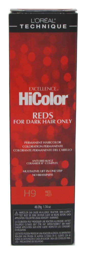 Loreal Excel Hicolor H9 Tube Red Hot 1.74oz