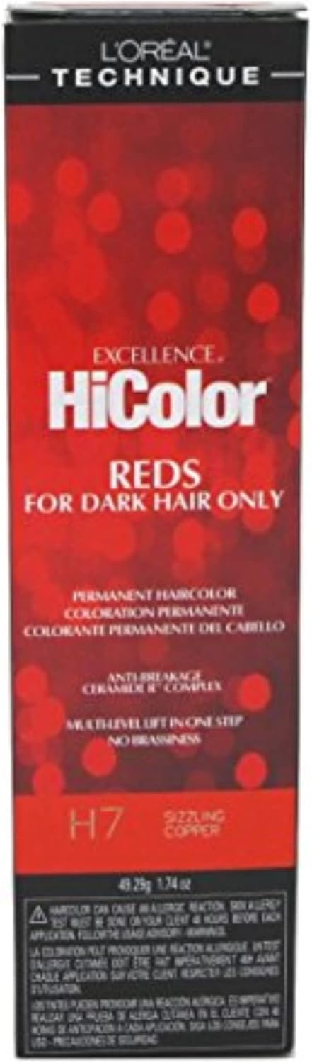 Loreal Excel Hicolor H07 Tube Sizzling Copper 1.74oz