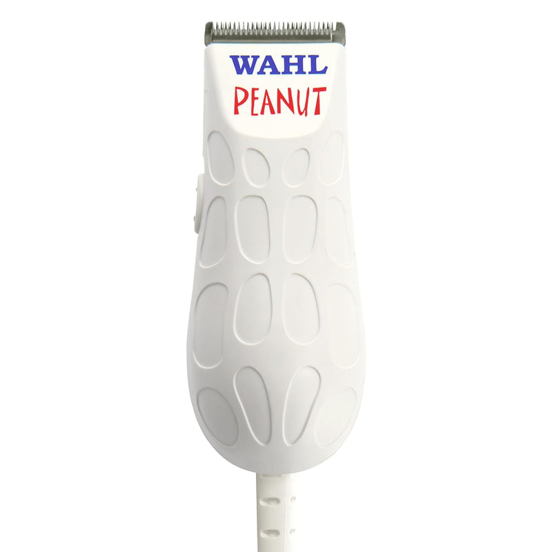 Wahl Professional White Peanut Corded Trimmer - Compact, Lightweight Powerful Rotary Motor Grooming Tool