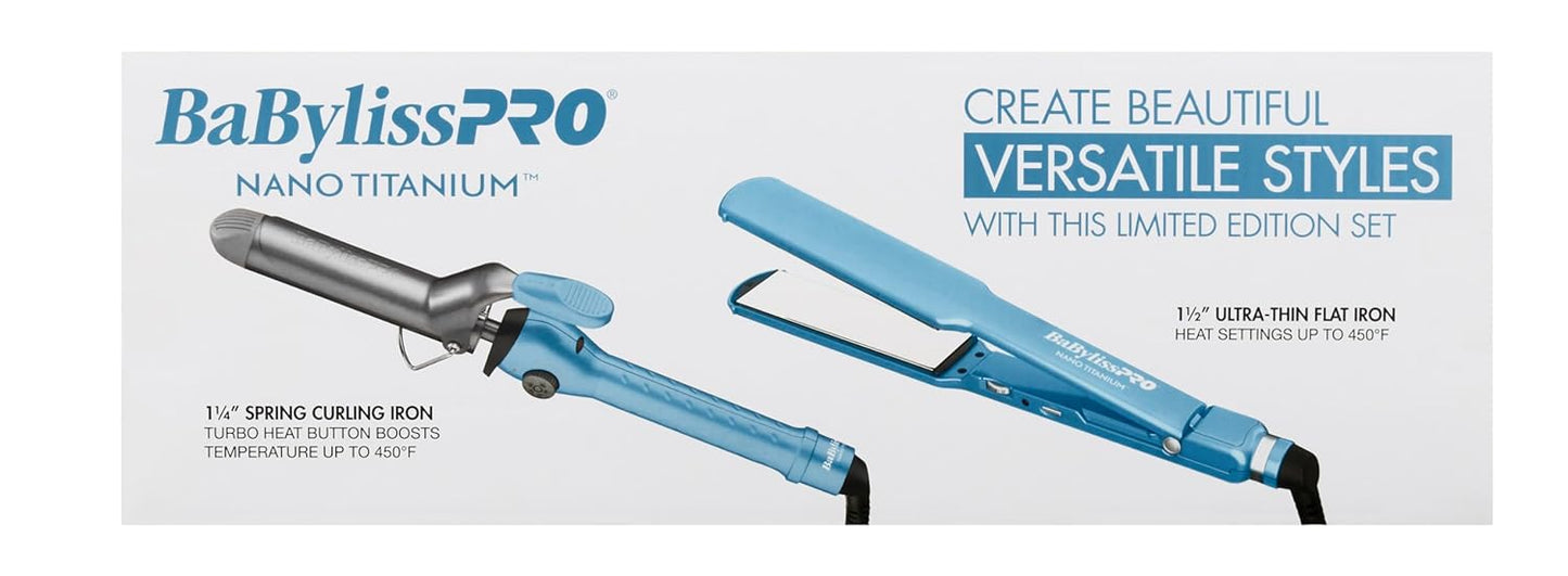 BABYLISSPRO NANO TITANIUM 1 1/2" ULTRA-THIN FLAT IRON BABNT3073TN