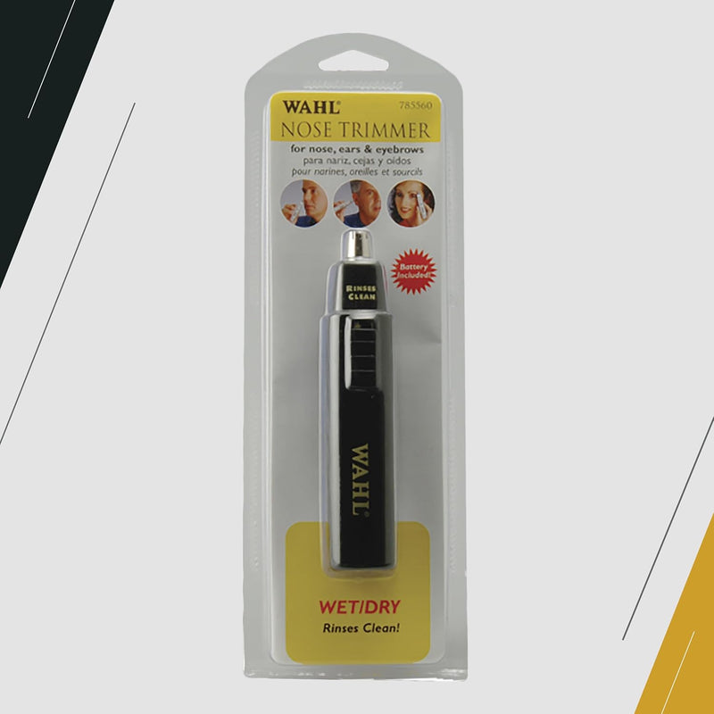 Wahl Professional Nose Trimmer Battery Operated Wetdry Use Stainless Steel Blades Lightweight