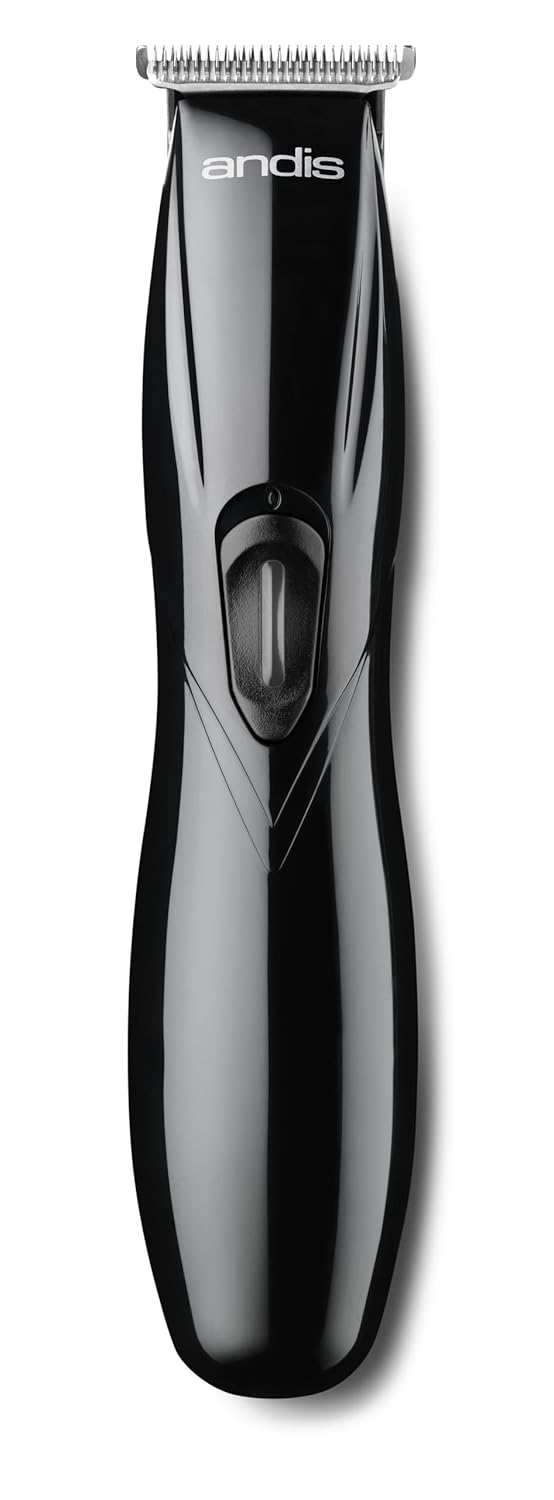Andis 32475 Slimline Pro Corded/Cordless Hair & Beard Trimmer, T-Blade Zero Gapped with Lithium-Ion Battery, Ear & Body Grooming – Black