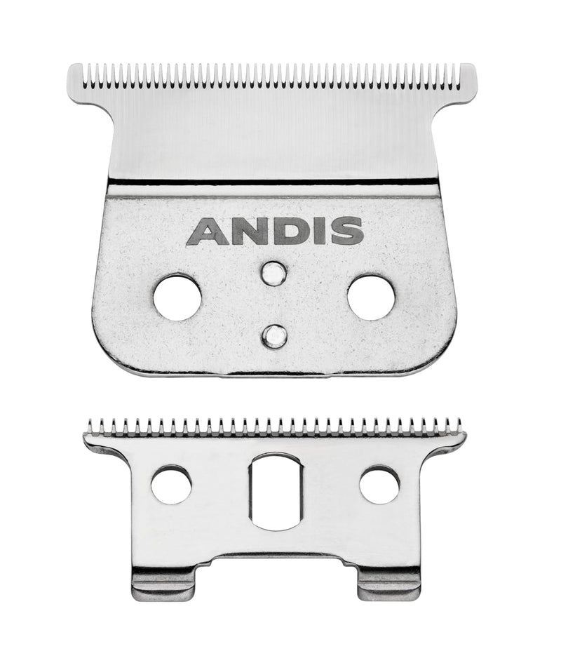 Andis 04850 GTX T-Outliner Stainless Steel Deep Tooth Replacement Blade for Trimmer, Carbon Steel Comfort Edge Blade - Zero Gapped - Polished