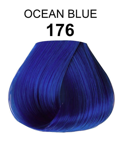 Adore Semi Permanent Hair Color - Vegan and Cruelty-Free Blue Hair Dye - 4 Fl Oz - 176 Ocean Blue