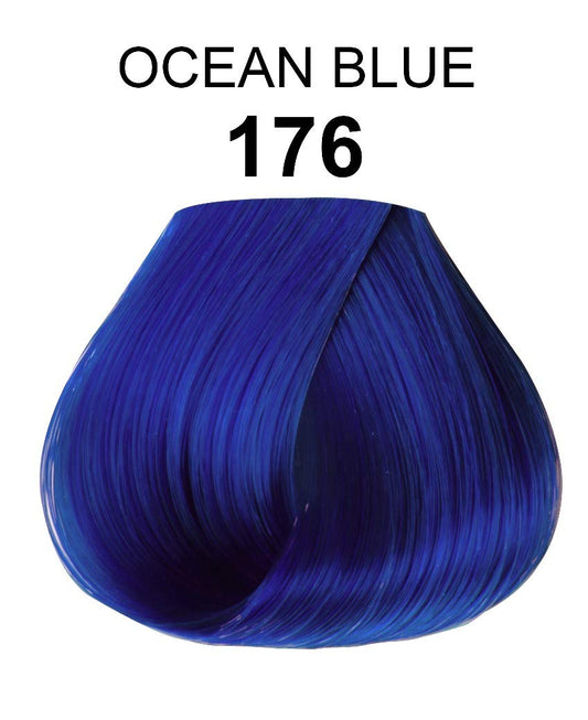 Adore Semi Permanent Hair Color - Vegan and Cruelty-Free Blue Hair Dye - 4 Fl Oz - 176 Ocean Blue