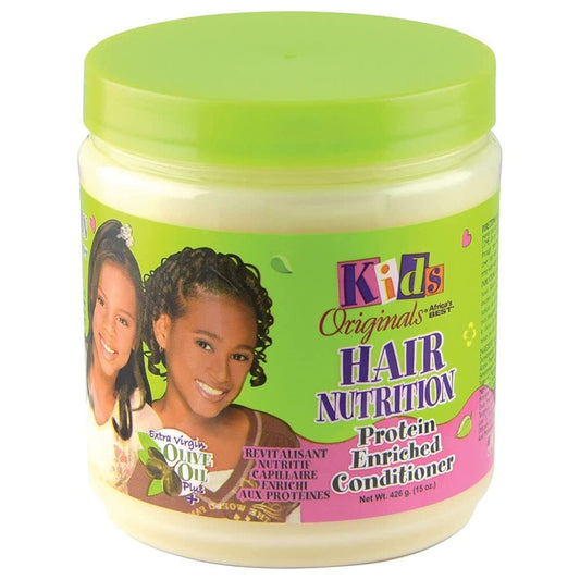 Originals by Africa's Best Kids Hair Nutrition Protein Enriched Conditioner, Natural Botanical Blend of Herbal Extracts, Vitamins and Proteins Moisturize Hair, 15oz Jar