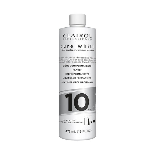 Clairol Professional Pure White 10 Volume Hair Developers for Lightening & Gray Coverage