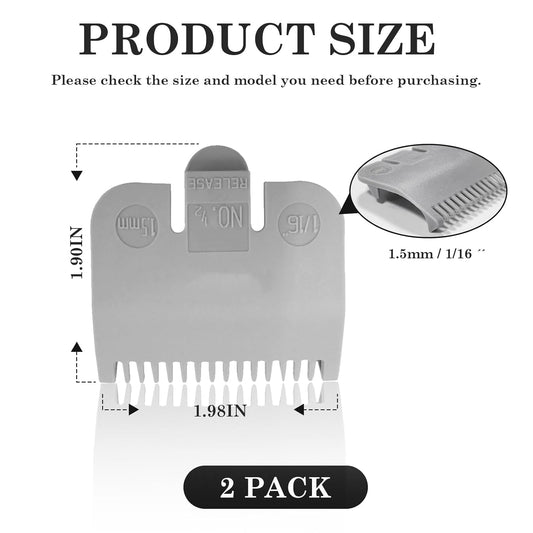 Wahl Professional Color Coded Clipper Guide Comb Attachment #1/2, 1/16", 1.5mm-Great for Professional Stylists and Barbers