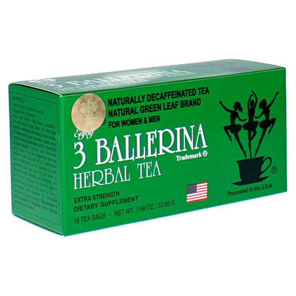 3 Ballerina Tea Drink Extra Strength, 18 Count