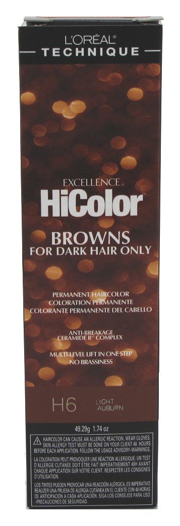 Loreal Excellence Hicolor H06 Tube Light Auburn 1.74 Ounce