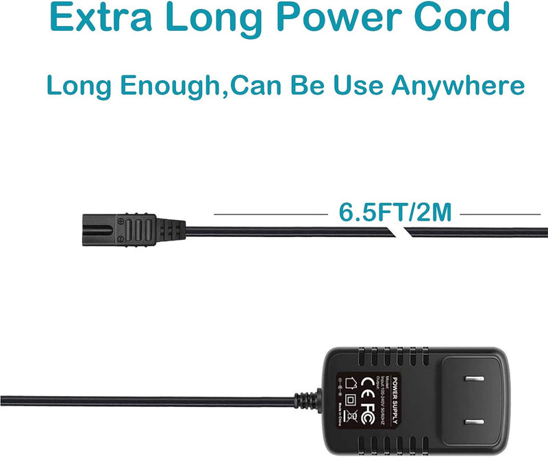 Wahl Shaver Shaper Charger 2V Power Cord for Wahl Trimmer 8061, 8163, 8786-1001, 7367, 7357, 7029, 7060, 7035, 7339, 7356, 4000, 5-Star Series Replacement Whal Clipper Power Cord