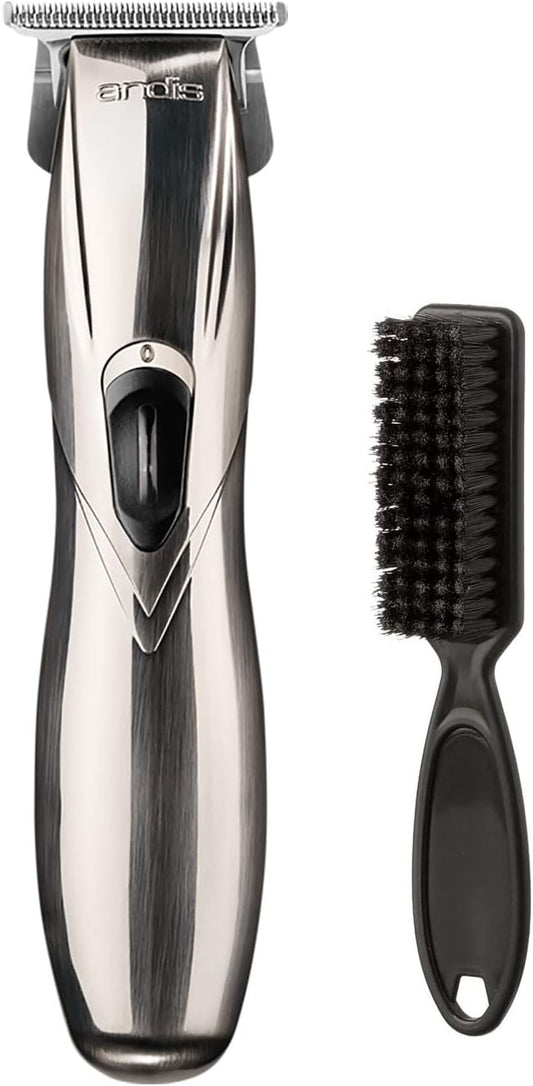 Andis Slimline Pro GTX Lithium-Ion Cordless Wide Blade Trimmer D-8 (32690) - Bundled with a BeauWis Blade Brush