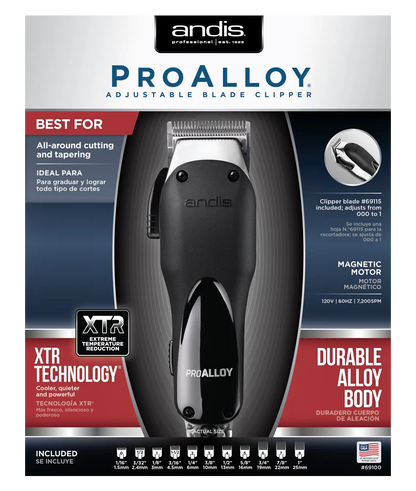 ANDIS Pro Alloy Clipper with Reduce Temp. Model #AN-69100