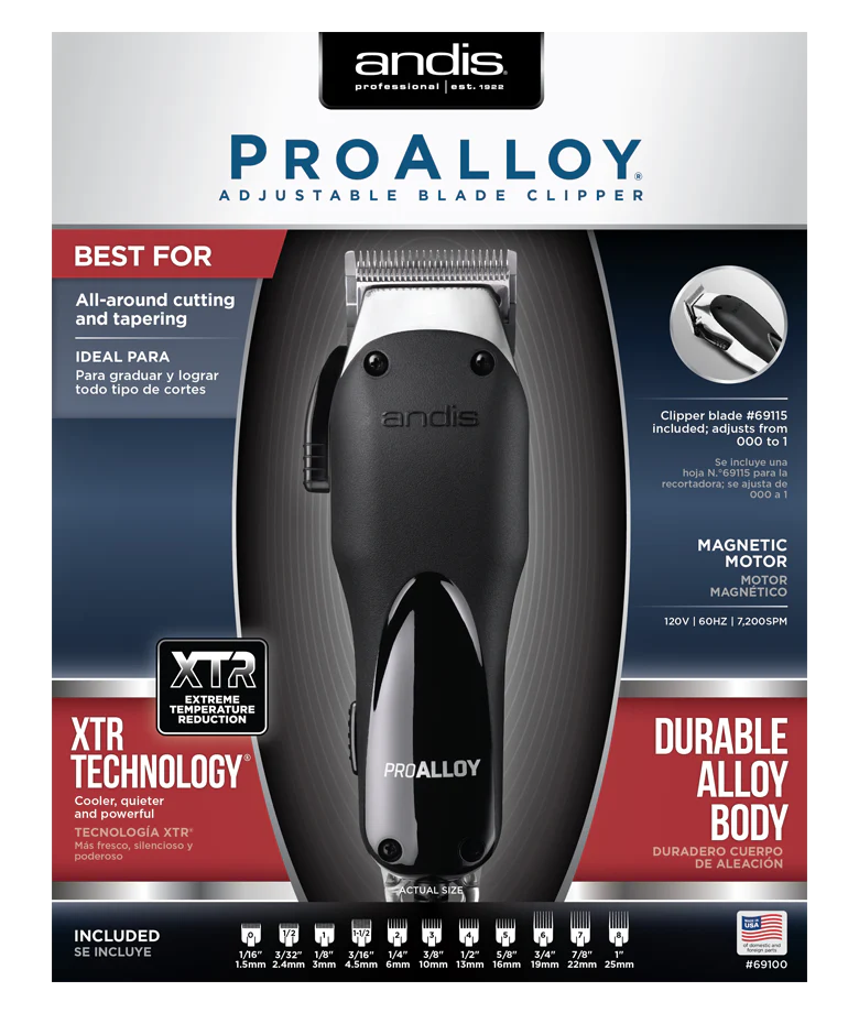 ANDIS Pro Alloy Clipper with Reduce Temp. Model